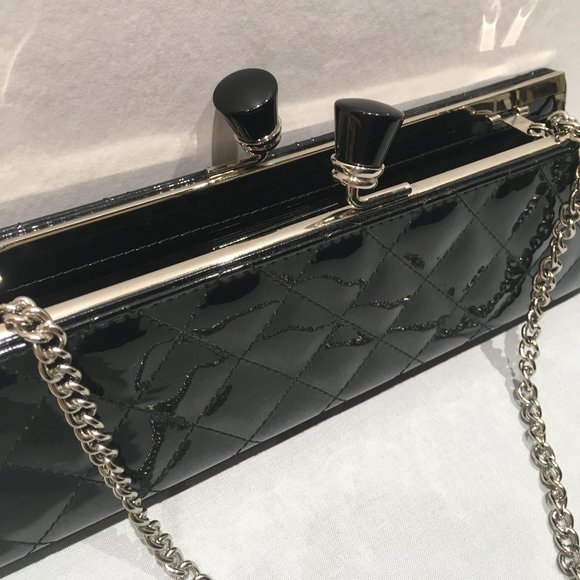 Sondra Roberts Black Quilted Clutch - Picture 4 of 8